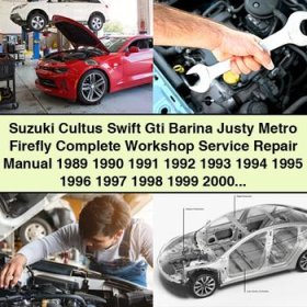 Suzuki Cultus Swift Gti Barina Justy Metro Firefly Complete Workshop Service Repair Manual 1989-2004
