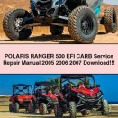 POLARIS RANGER 500 EFI CARB Service Repair Manual 2005 2006 2007