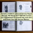 Yamaha LF300CA Outboard Service Repair Manual PID Range 6CF-1001446