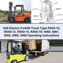 Still Electric Forklift Truck Type RX50-10 RX50-13 RX50-15 RX50-16: 5060 5061 5063 5065 5066 Operating Instructions