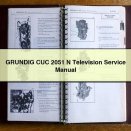 GRUNDIG CUC 2051 N Television Service Repair Manual