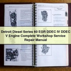 Detroit Diesel Series 60 EGR DDEC IV DDEC V Engine Complete Workshop Service Repair Manual