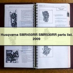 Husqvarna SMR450RR SMR530RR parts list. 2009