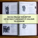Service Repair Manual GOLDSTAR CIT-2170/2171/2570/2871 F COLOUR TELEVISION