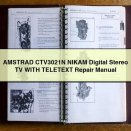 AMSTRAD CTV3021N NIKAM Digital Stereo TV WITH TELETEXT Repair Manual