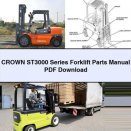 CROWN ST3000 Series Forklift Parts Manual PDF Download