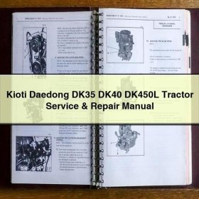 Kioti Daedong DK35/40/450L Traktor Service- und Reparaturhandbuch