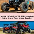 Yamaha YXR 660 FAS FAT RHINO 2000-2005 Factory Service Repair Manual
