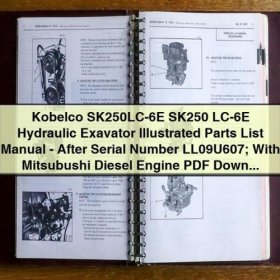 Kobelco SK250LC-6E Hydraulic Excavator Illustrated Parts List Manual