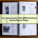 Toro Greensmaster 3000 3000D Workshop Service Manual Repair PDF Download
