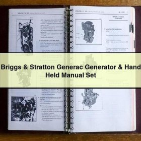 Briggs & Stratton Generac Generator & Hand Held Manual Set PDF Download