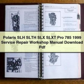 Polaris SLH SLTH SLX SLXT Pro 785 1999 Service Repair Workshop Manual Pdf