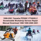1998-2001 Yamaha PZ500C VT500XLC Snowmobile Workshop Service Repair Manual 1998 1999 2000 2001