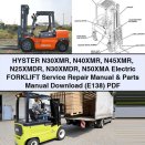 HYSTER N30XMR N40XMR N45XMR N25XMDR N30XMDR N50XMA Electric Forklift Service Repair Manual & Parts Manual (E138)