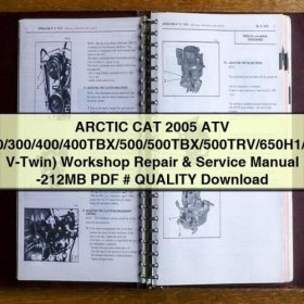 ARCTIC CAT 2005 ATV (200/300/400/400TBX/500/500TBX/500TRV/650H1/650 V-Twin) Workshop Repair & Service Manual PDF
