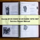 Honda Xl125 Xl200 Xr125 Xr200 1979-1987 Service Repair Manual