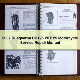 2007 Husqvarna CR125 WR125 Motorcycle Service Repair Manual
