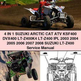 Suzuki Arctic CAT ATV KSF400 DVX400 LT-Z400K4 LT-Z400 Service Repair Manual (2003-2008)