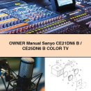 Owner Manual Sanyo CE21DN6 B/CE25DN6 B Color TV