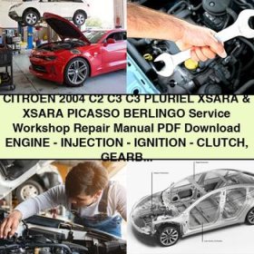 CITROEN 2004 C2, C3, C3 PLURIEL, XSARA & XSARA PICASSO, BERLINGO Service Workshop Repair Manual