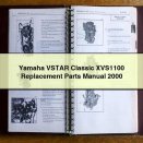 Yamaha VSTAR Classic XVS1100 Replacement Parts Manual 2000