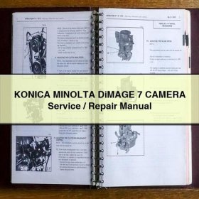 KONICA MINOLTA DiMAGE 7 CAMERA Service/Repair Manual