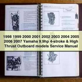 1998 1999 2000 2001 2002 2003 2004 2005 2006 2007 Yamaha 9.9hp 4-stroke & High Thrust Outboard models Service Repair Manual
