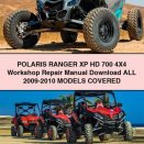 POLARIS RANGER XP HD 700 4X4 Workshop Repair Manual All 2009-2010 ModelS COVERED