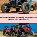 Cushman Haulster Workshop Service Repair Manual V2 # 1
