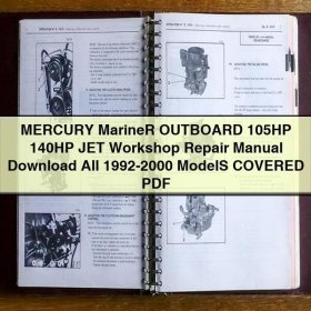MERCURY Mariner OUTBOARD 105HP 140HP JET Workshop Repair Manual All 1992-2000 ModelS COVERED