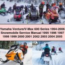 Yamaha Venture/V-Max 600 Series 1994-2006 Snowmobile Service Manual PDF