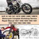 AJS 16 16S 16C 16CS 16MS 16MC 16MCS Motorcycle Complete Workshop Service Repair Manual 1957-1966