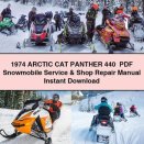 1974 Arctic CAT PANTHER 440 Snowmobile Service Repair Manual