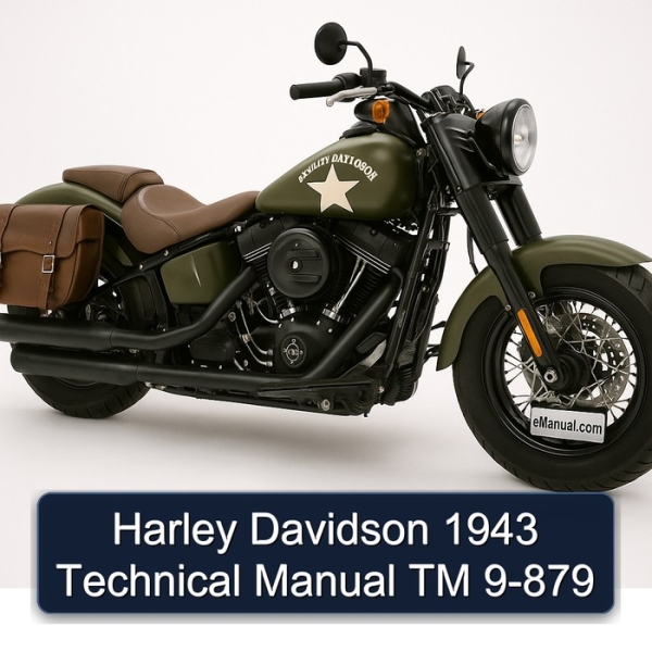 Harley Davidson 1943 Technical Manual TM 9-879