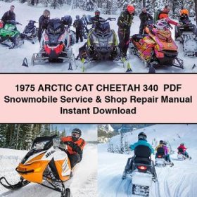 1975 Arctic CAT CHEETAH 340 Snowmobile Service Repair Manual