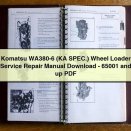 Komatsu WA380-6 (KA SPEC.) Wheel Loader Service Repair Manual -65001 and up