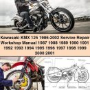 Kawasaki KMX 125 Service Repair Workshop Manual 1986-2002