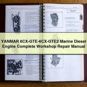 YANMAR 6CX-GTE-6CX-GTE2 Marine DIESEL Engine Complete Workshop Repair Manual PDF Download