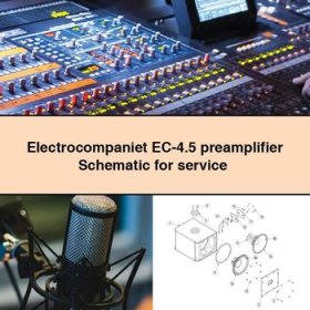 Electrocompaniet EC-4.5 preamplifier Schematic for Service Repair Manual