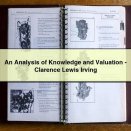 An Analysis of Knowledge and Valuation-Clarence Lewis Irving
