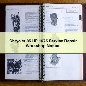 Chrysler 85 HP 1975 Service Repair Workshop Manual PDF Download