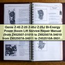 Genie Z-45, Z-25, Z-45J, Z-25J Bi-Energy Power Boom Lift Service Repair Manual