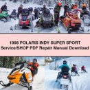 1998 POLARIS INDY Super SPORT Service/SHOP Repair Manual