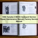 1996 Yamaha 5 MSHU Outboard Service Repair maintenance Manual. Factory Service Manual
