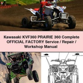 Kawasaki KVF360 PRAIRIE 360 Complete OFFICIAL Factory Service/Repair/Workshop Manual