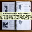New Holland Tractor Wiring Diagrams Electrical System Manual TM-120 to TM-190