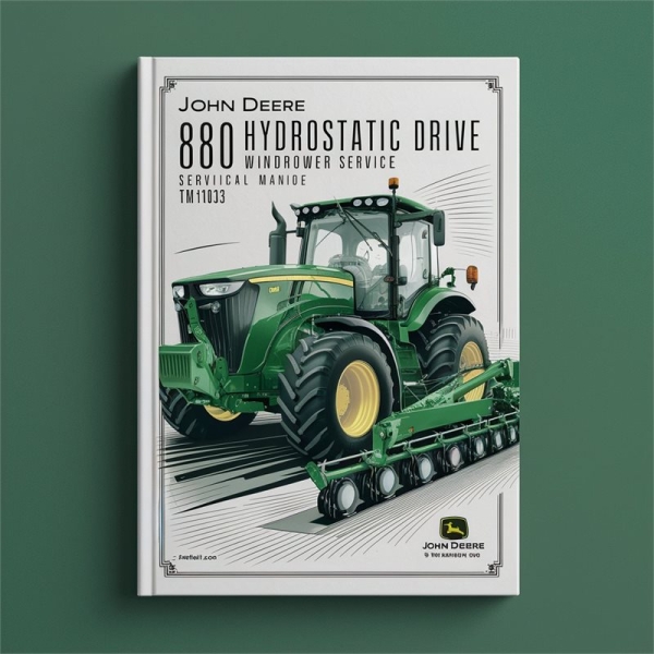 John Deere 880 Hydrostatischer Windroder Service-Handbuch (TM1013)