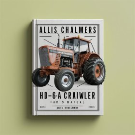 Allis Chalmers HD-6A Raupen-Traktor Teilehandbuch
