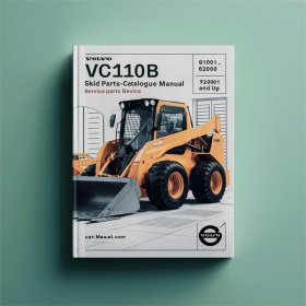 Volvo MC110B Skid Steer Loader Service Parts Catalogue Manual SN: 61001-62000 70001 and up