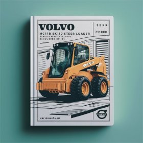Volvo MC110B Skid Steer Loader Service Parts Catalogue Manual SN: 71000 and up